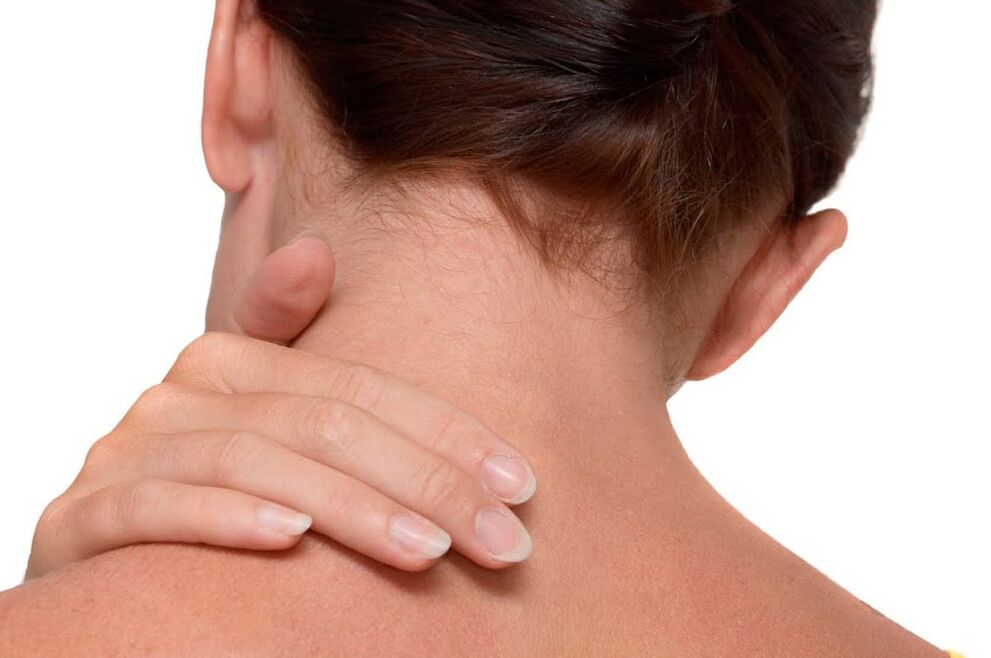 Schmerzen im Nacken aufgrund von Osteochondrose