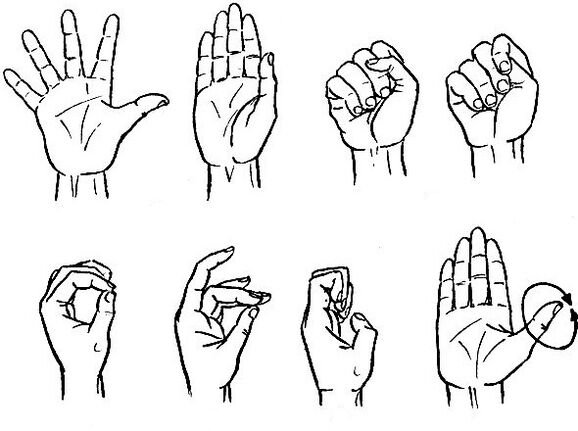 Gymnastik für die Finger, wirksame Linderung von Arthrose